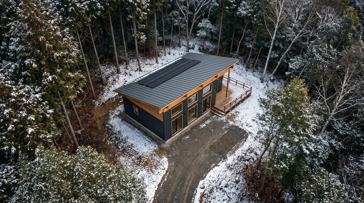 西の小屋 配置