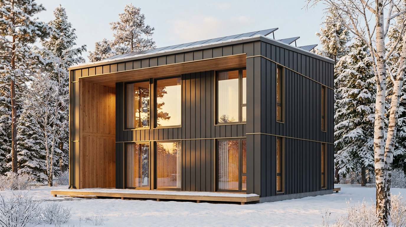 西の館 外観 — AI render based on BIM specs