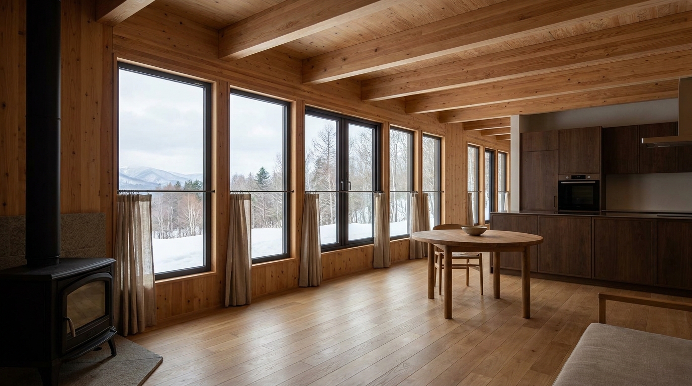北の小屋 内観
