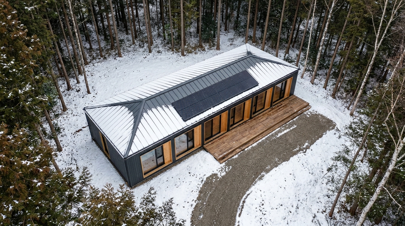 雪の小屋 配置