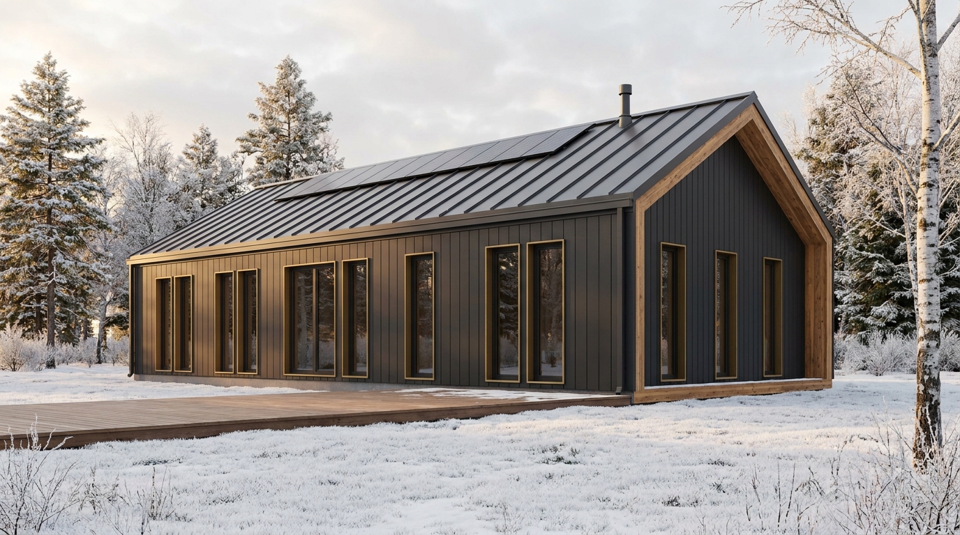 月の里 外観 — AI render based on BIM specs