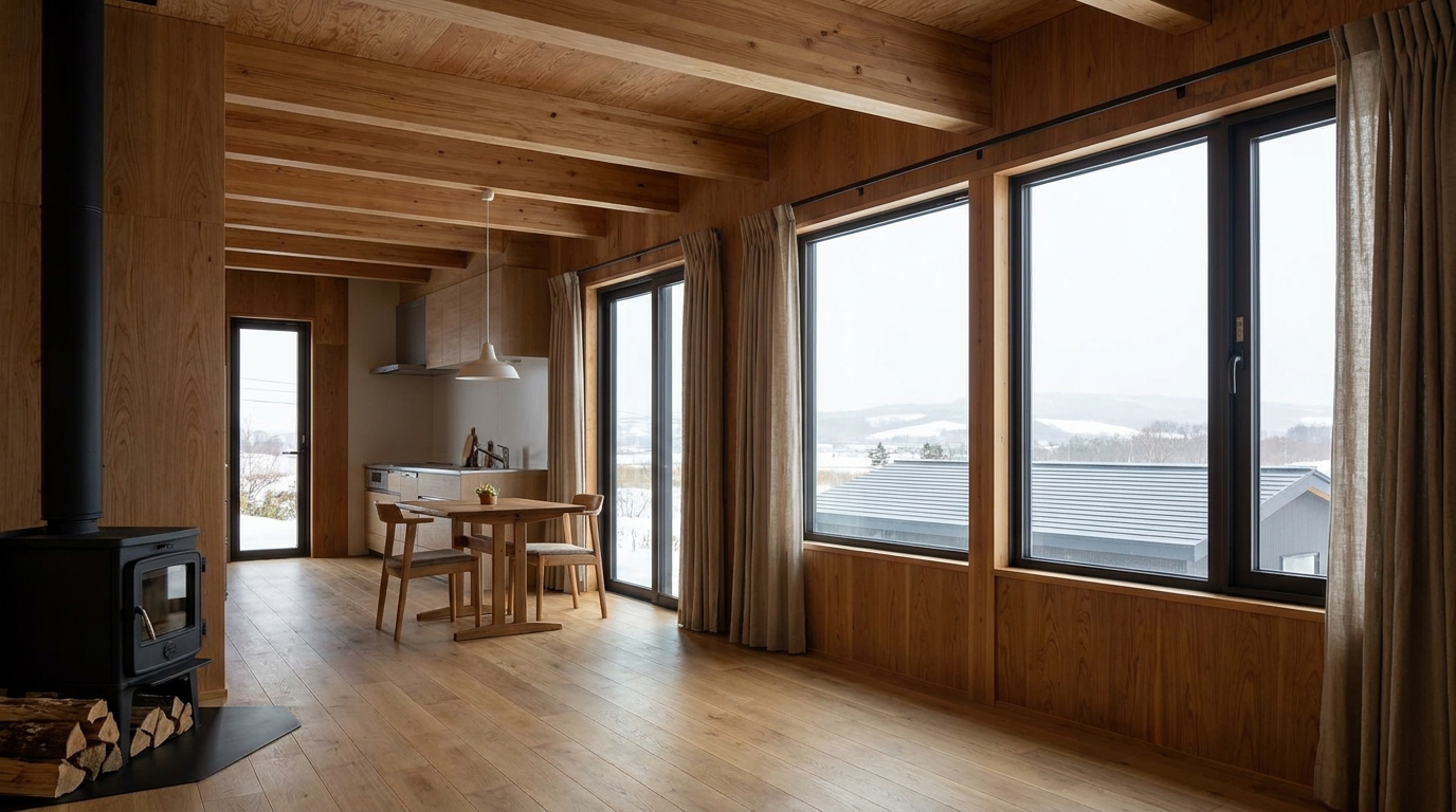 風の小屋 内観