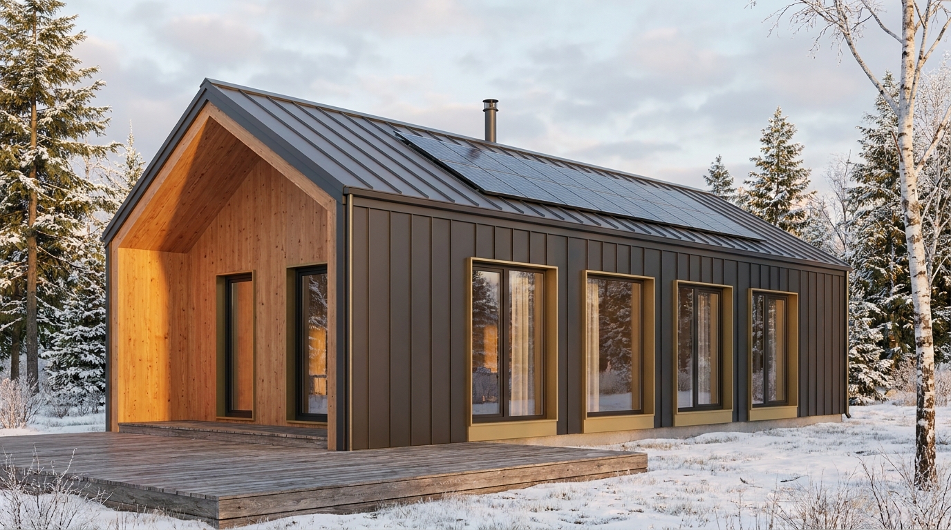 森の塔 外観 — AI render based on BIM specs