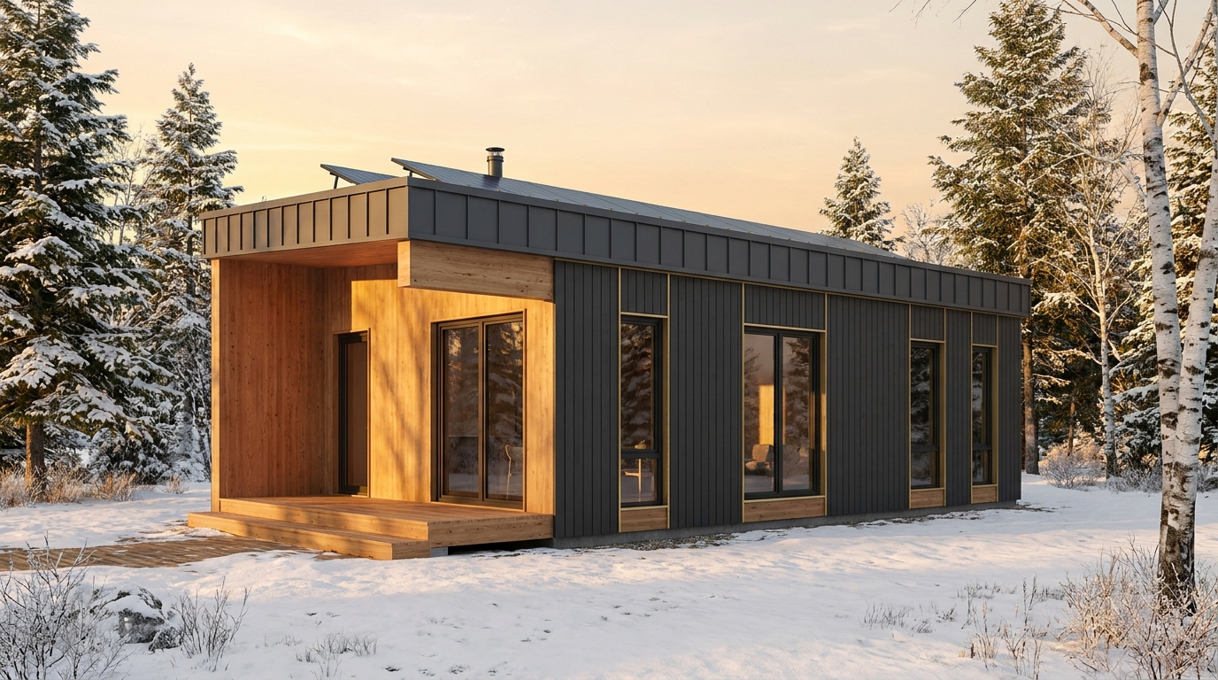 星の庵 外観 — AI render based on BIM specs
