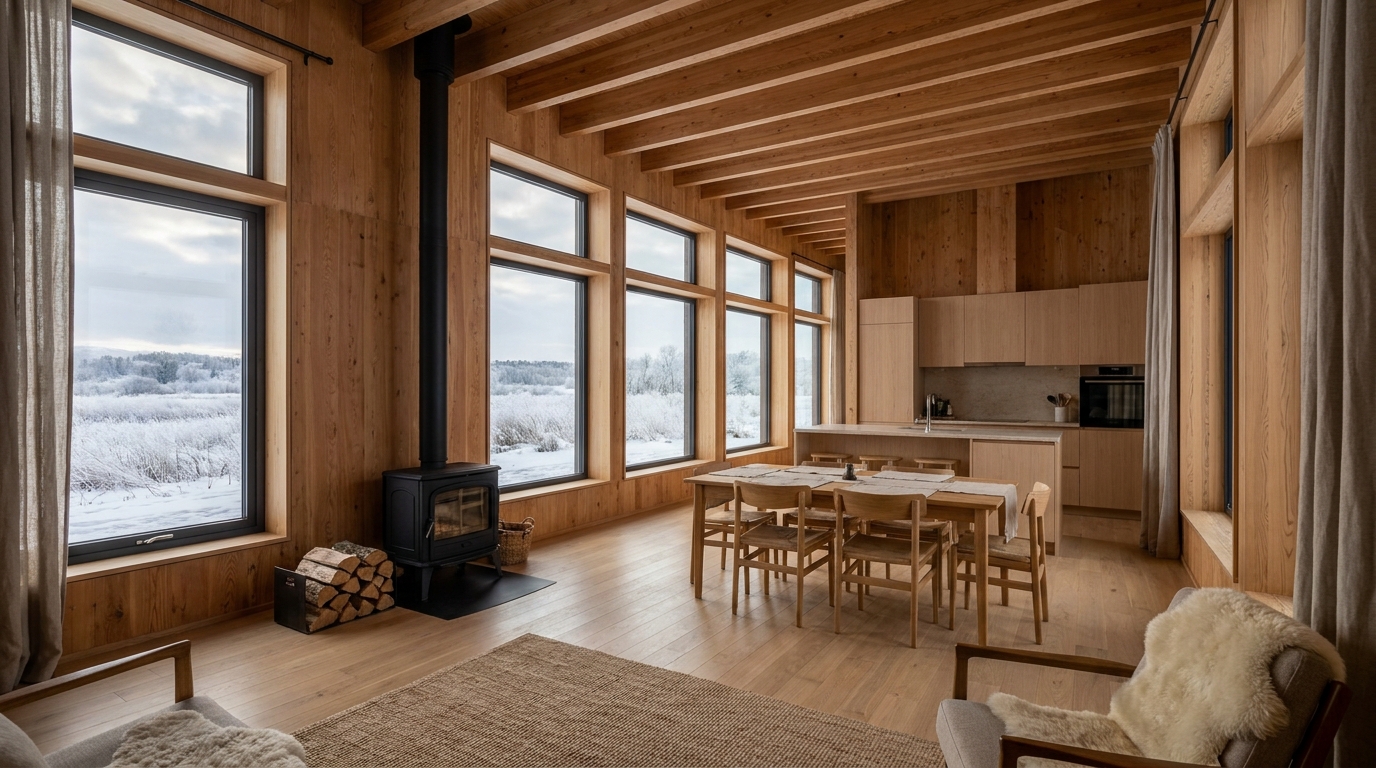 月の小屋 内観