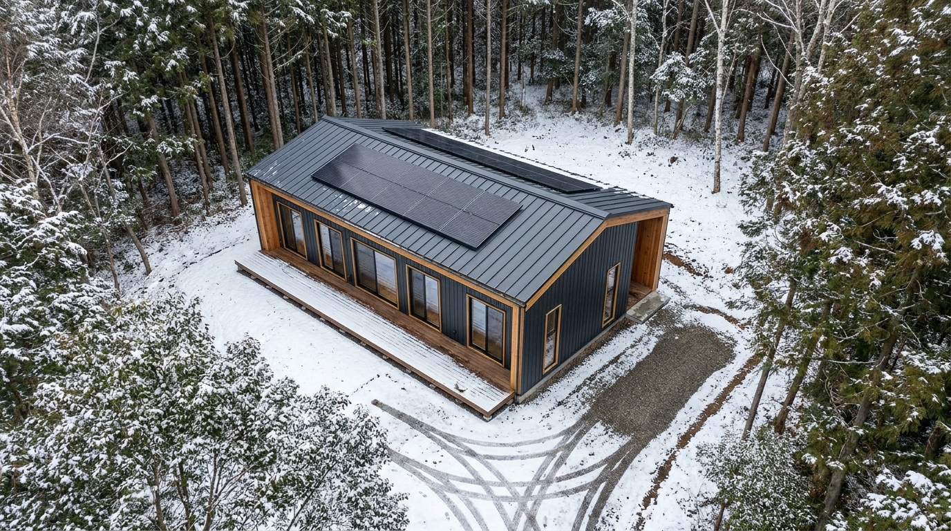 雪の小屋 配置