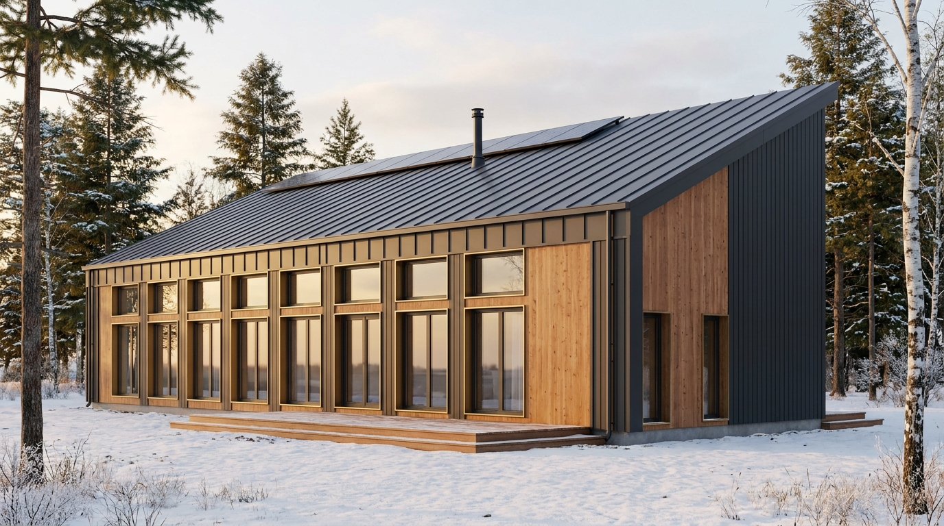 南の杜 外観 — AI render based on BIM specs