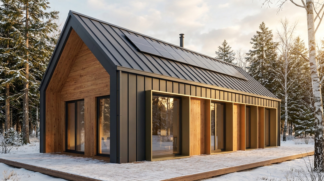 陽の里 外観 — AI render based on BIM specs
