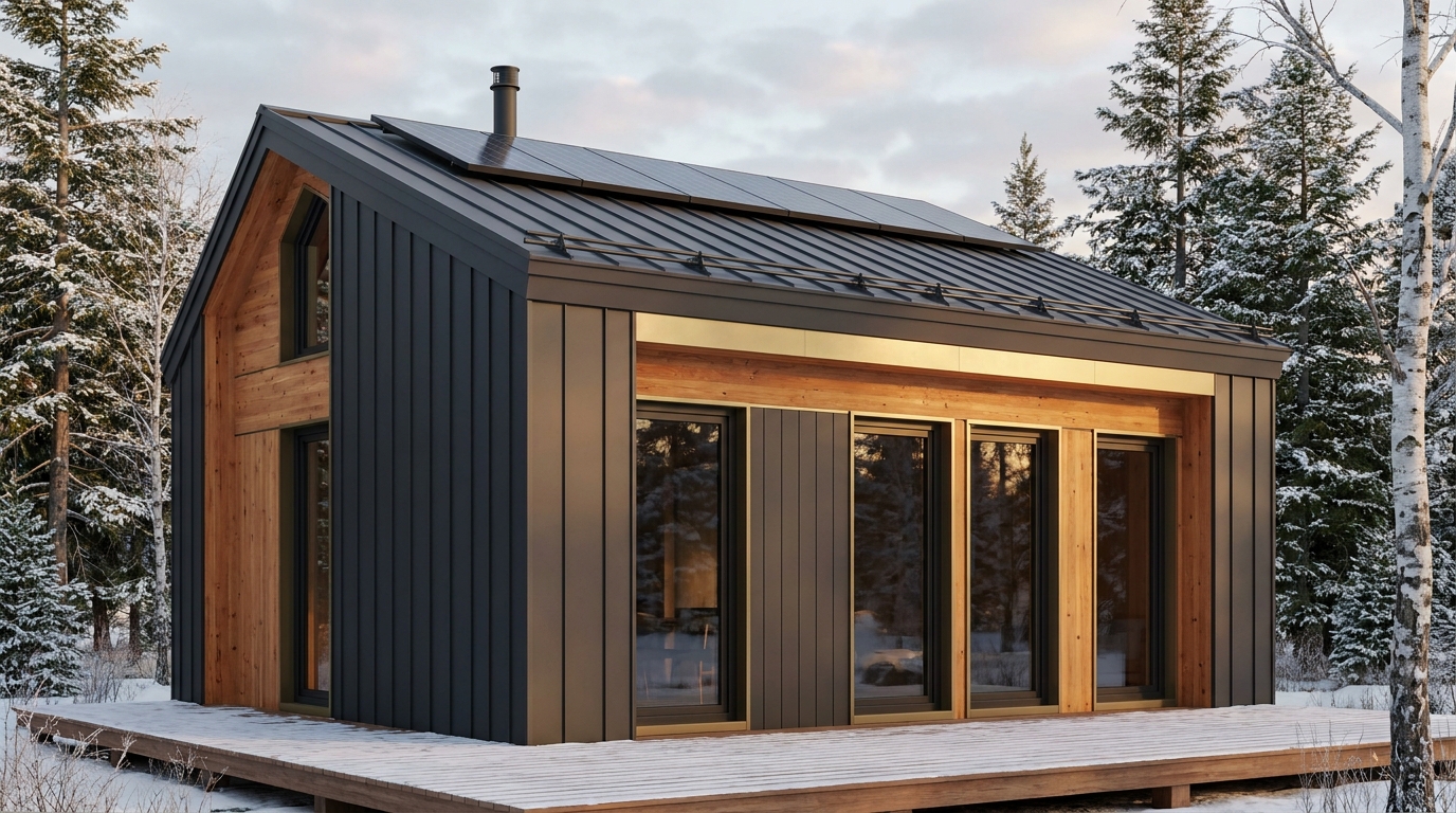 西の杜 外観 — AI render based on BIM specs