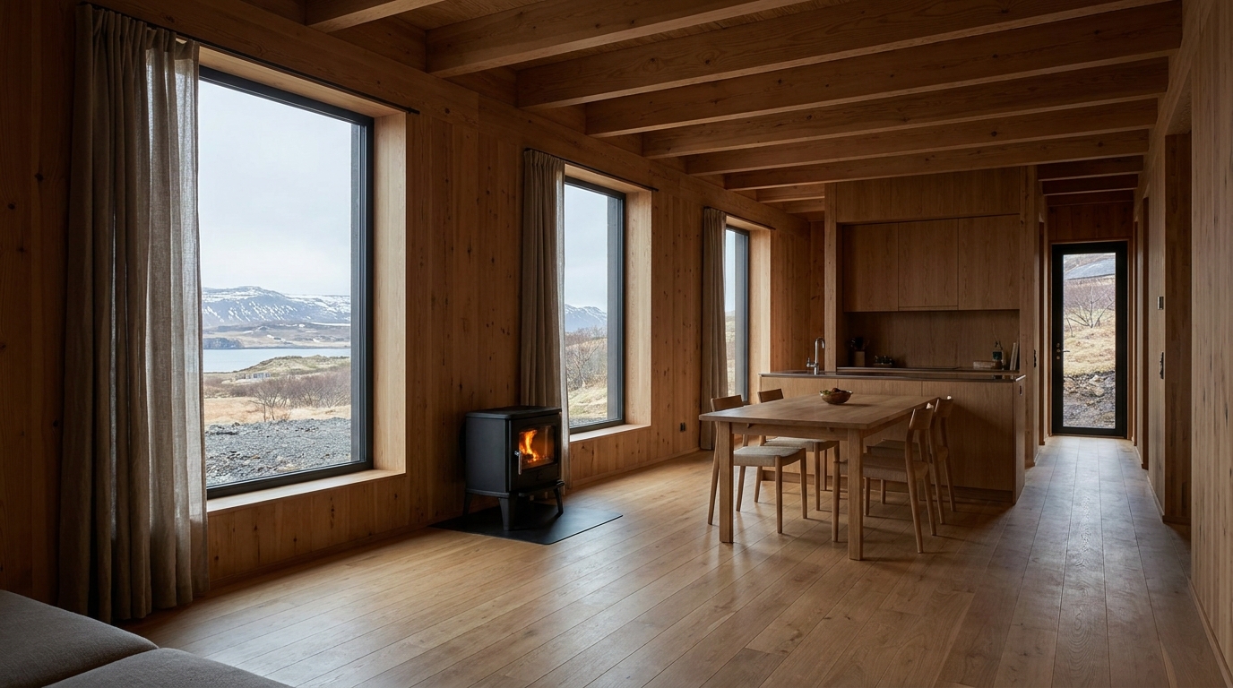 北の小屋 内観