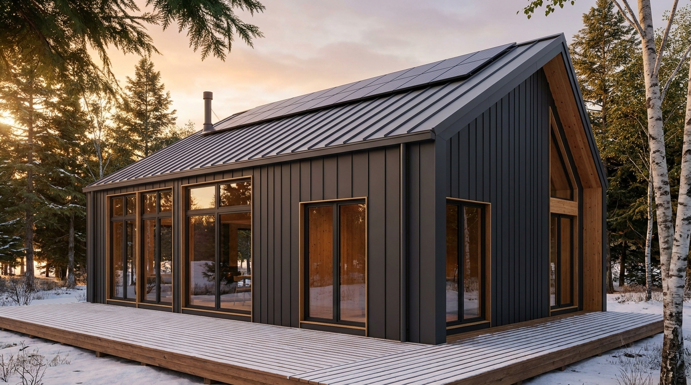 南の里 外観 — AI render based on BIM specs