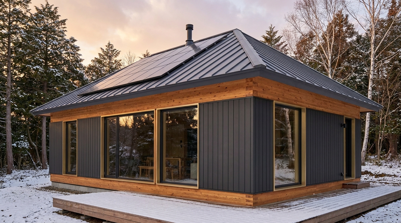 星の家 外観 — AI render based on BIM specs