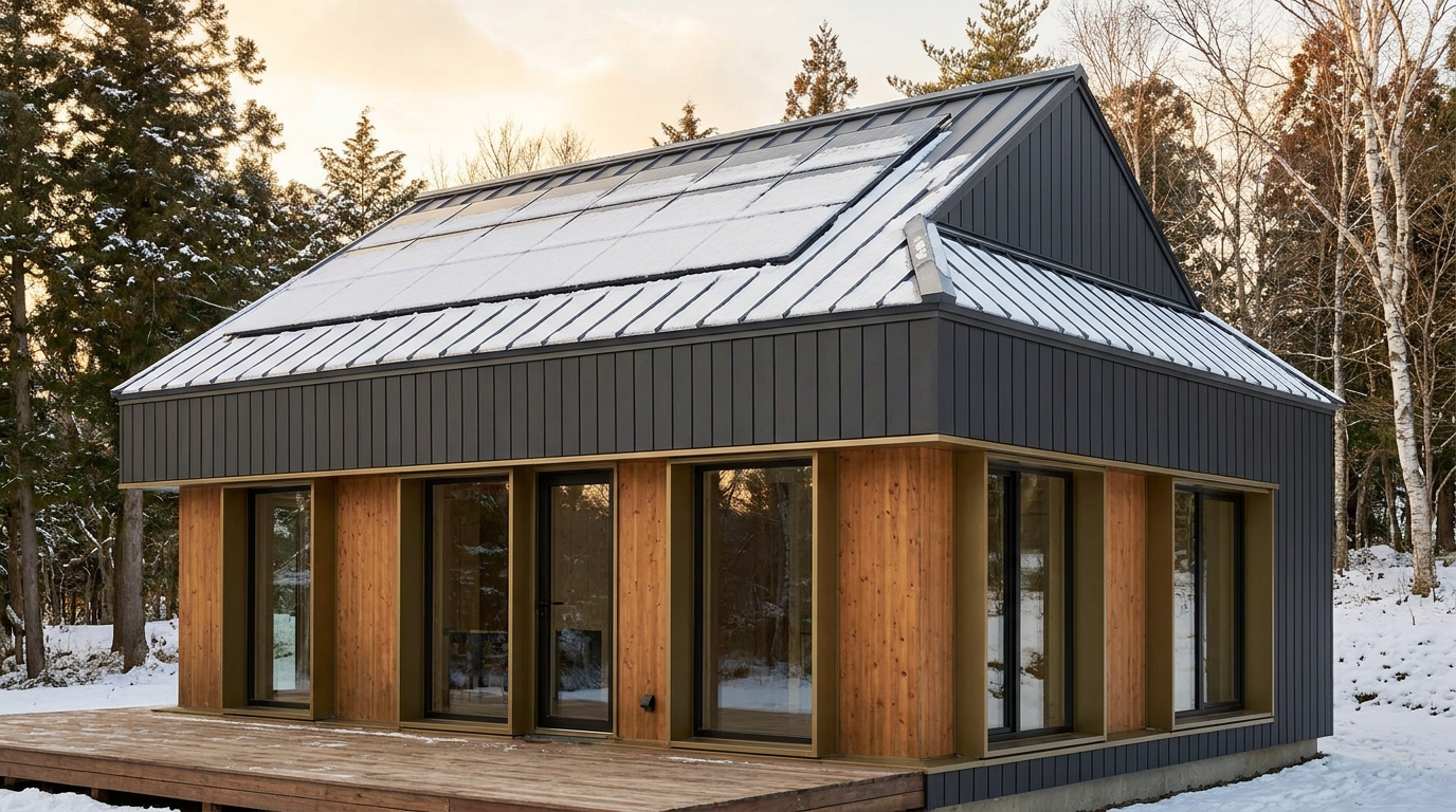 月の里 外観 — AI render based on BIM specs