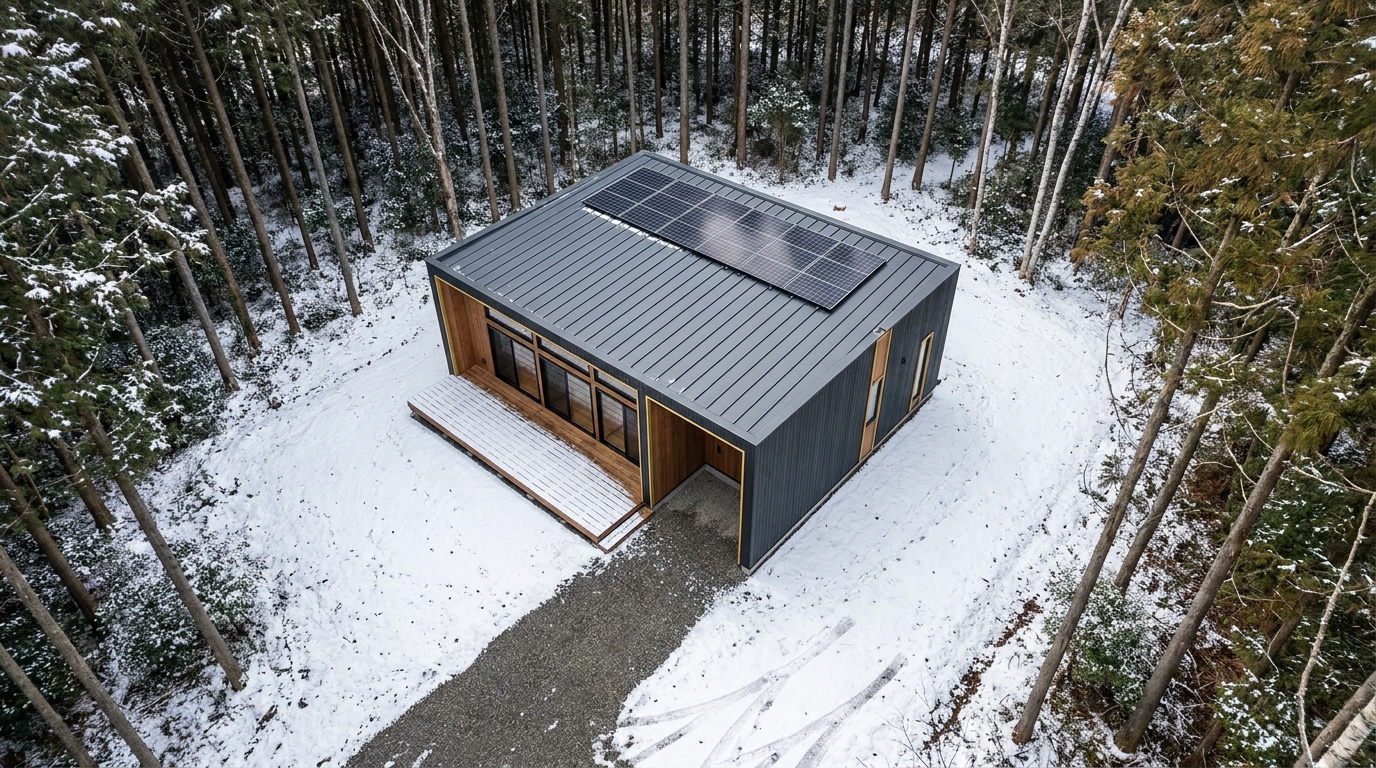 雪の小屋 配置