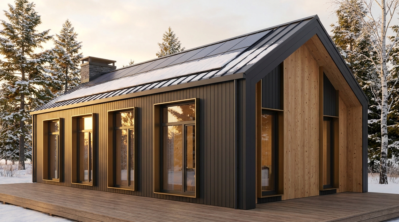 南の砦 外観 — AI render based on BIM specs