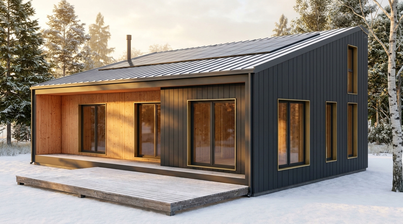 星の砦 外観 — AI render based on BIM specs