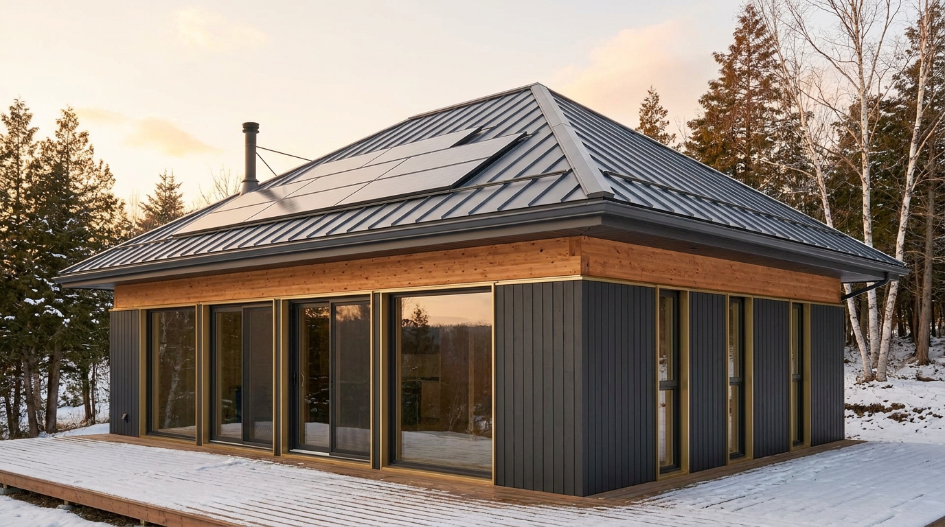 月の蔵 外観 — AI render based on BIM specs