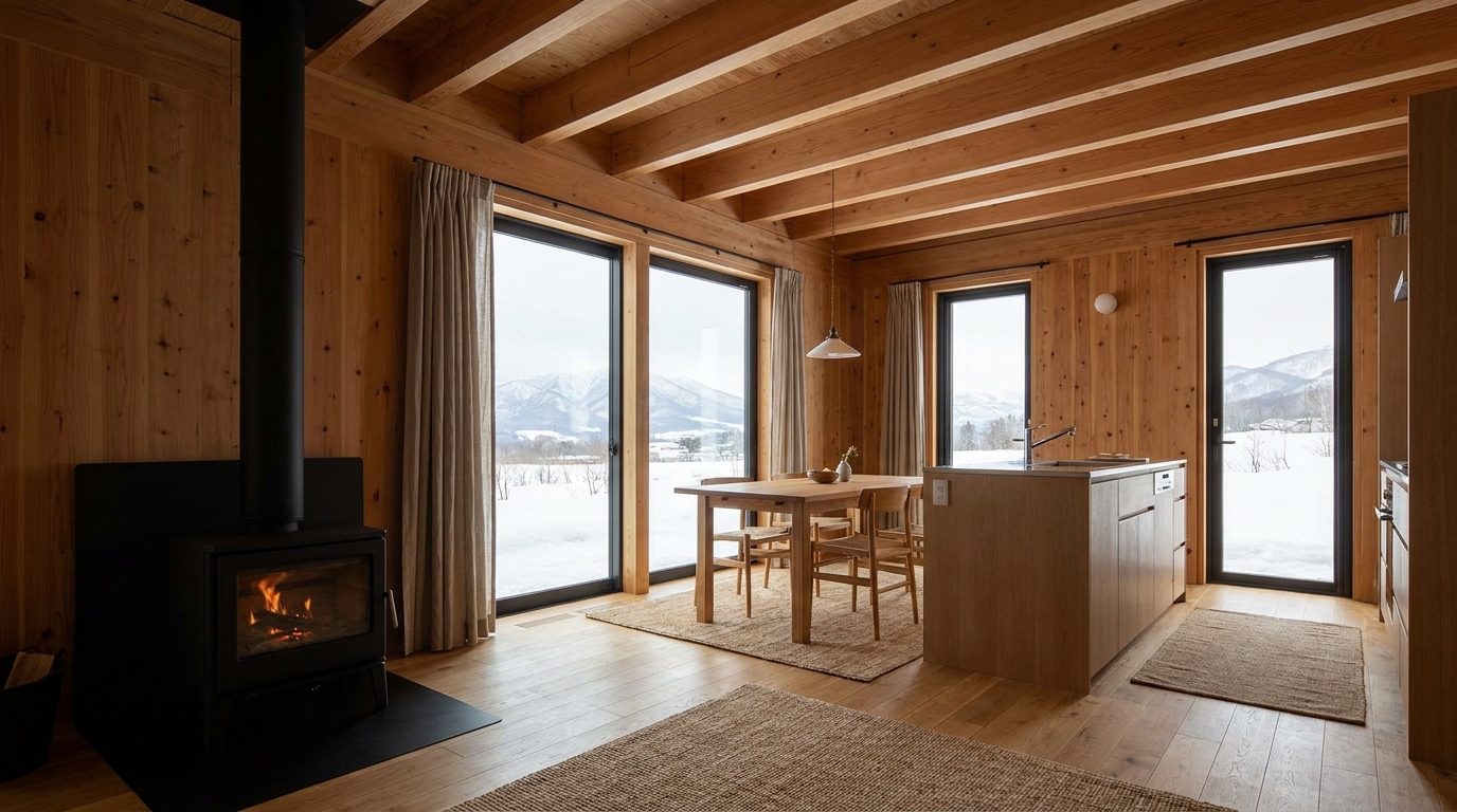 南の小屋 内観