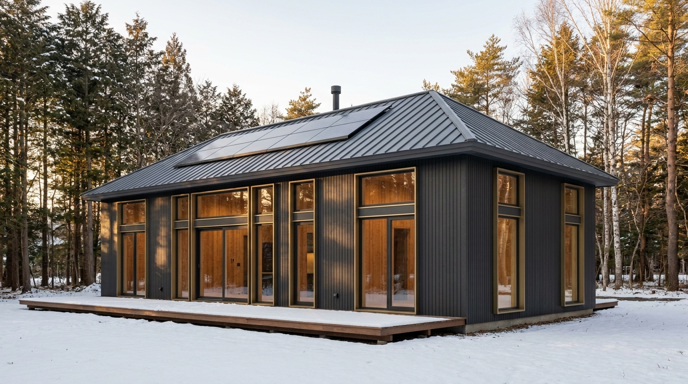 東の杜 外観 — AI render based on BIM specs
