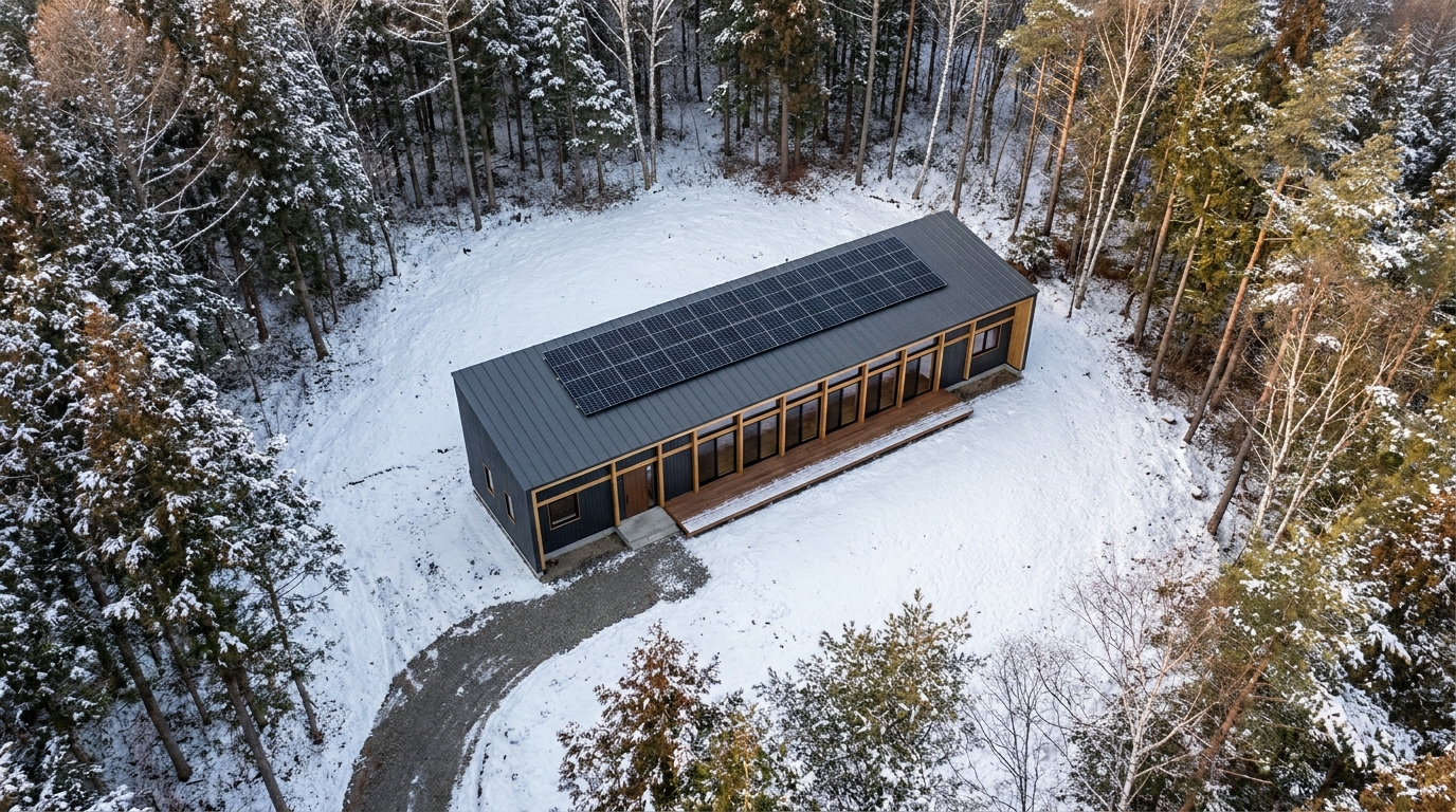 雪の小屋 配置