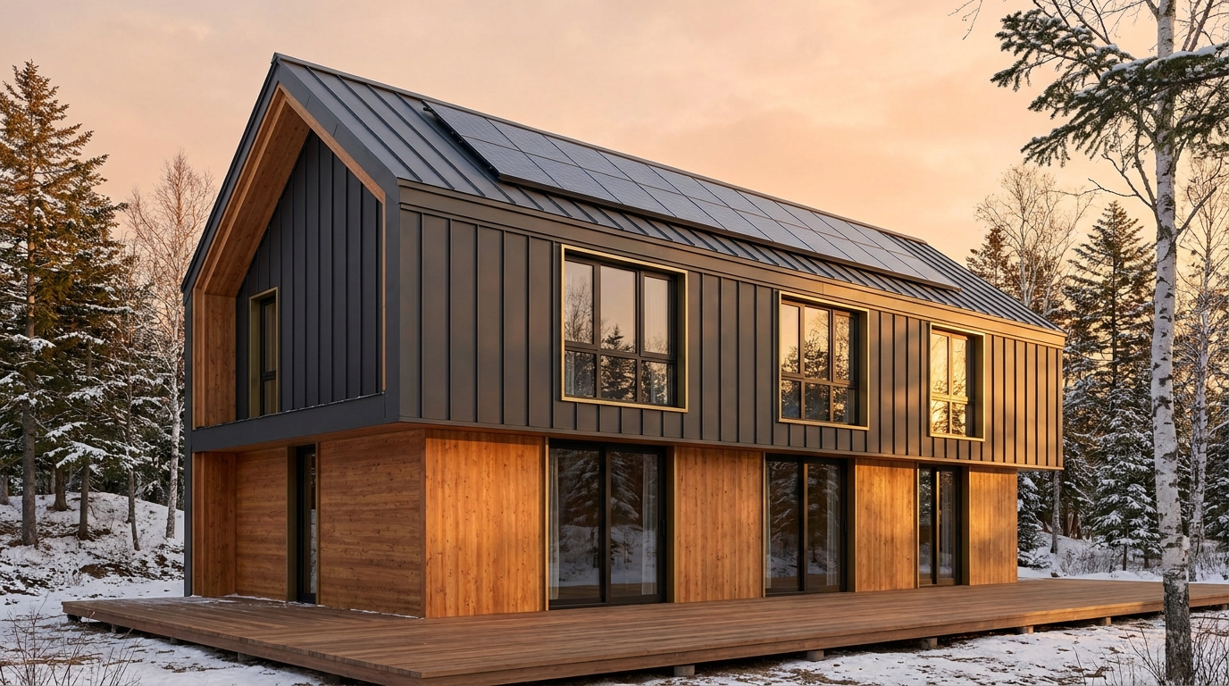 風の砦 外観 — AI render based on BIM specs