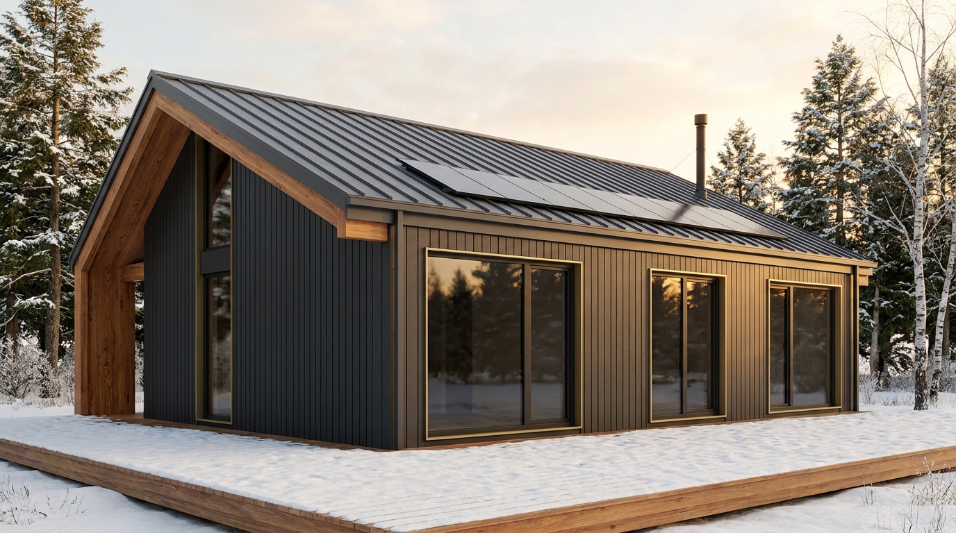 霧の里 外観 — AI render based on BIM specs