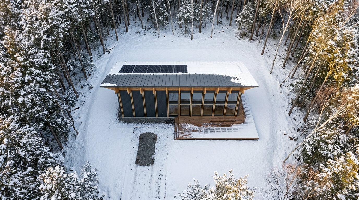 雪の小屋 配置