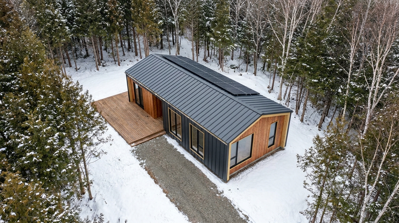 雪の小屋 配置