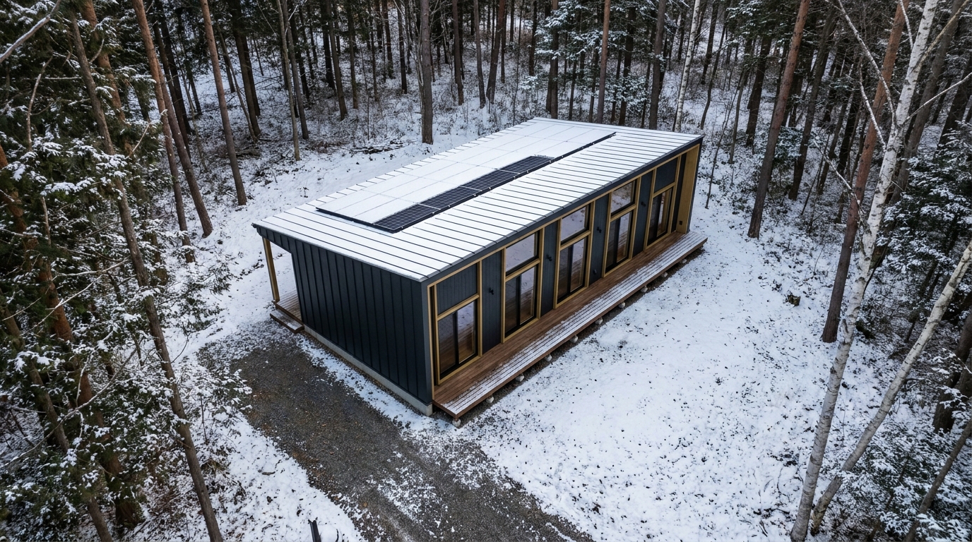 雪の小屋 配置