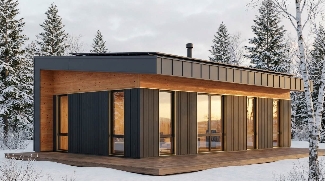 北の館 外観 — AI render based on BIM specs