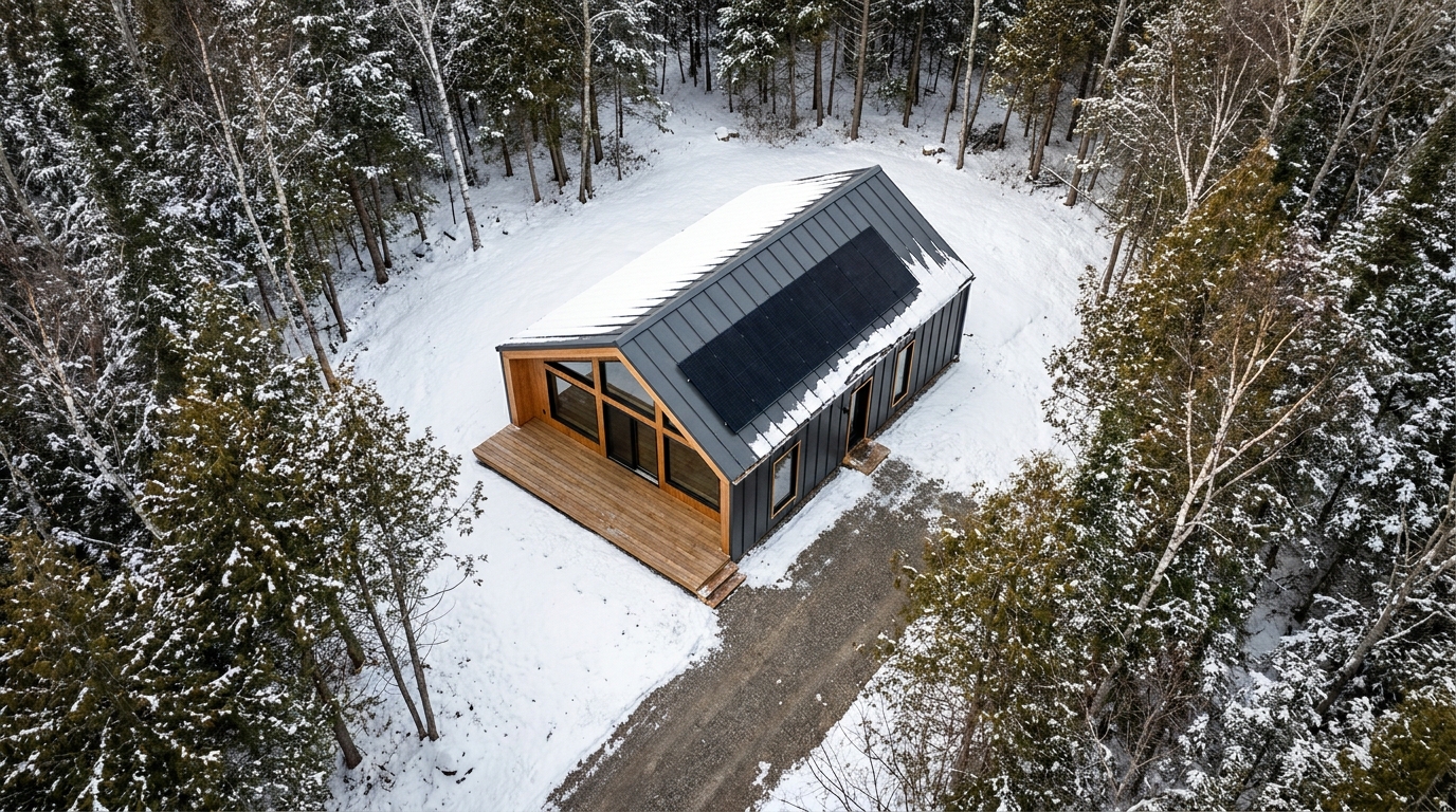湖の小屋 配置