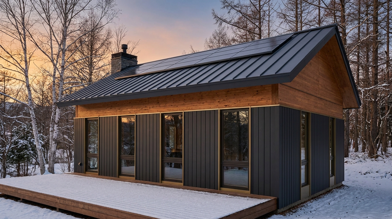 西の杜 外観 — AI render based on BIM specs