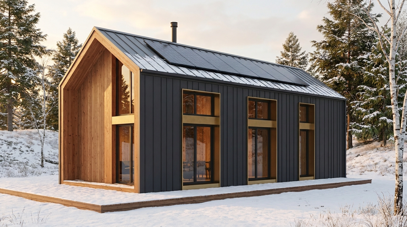 星の蔵 外観 — AI render based on BIM specs