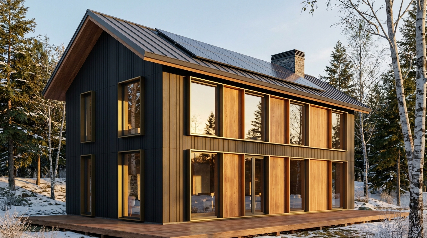 月の蔵 外観 — AI render based on BIM specs