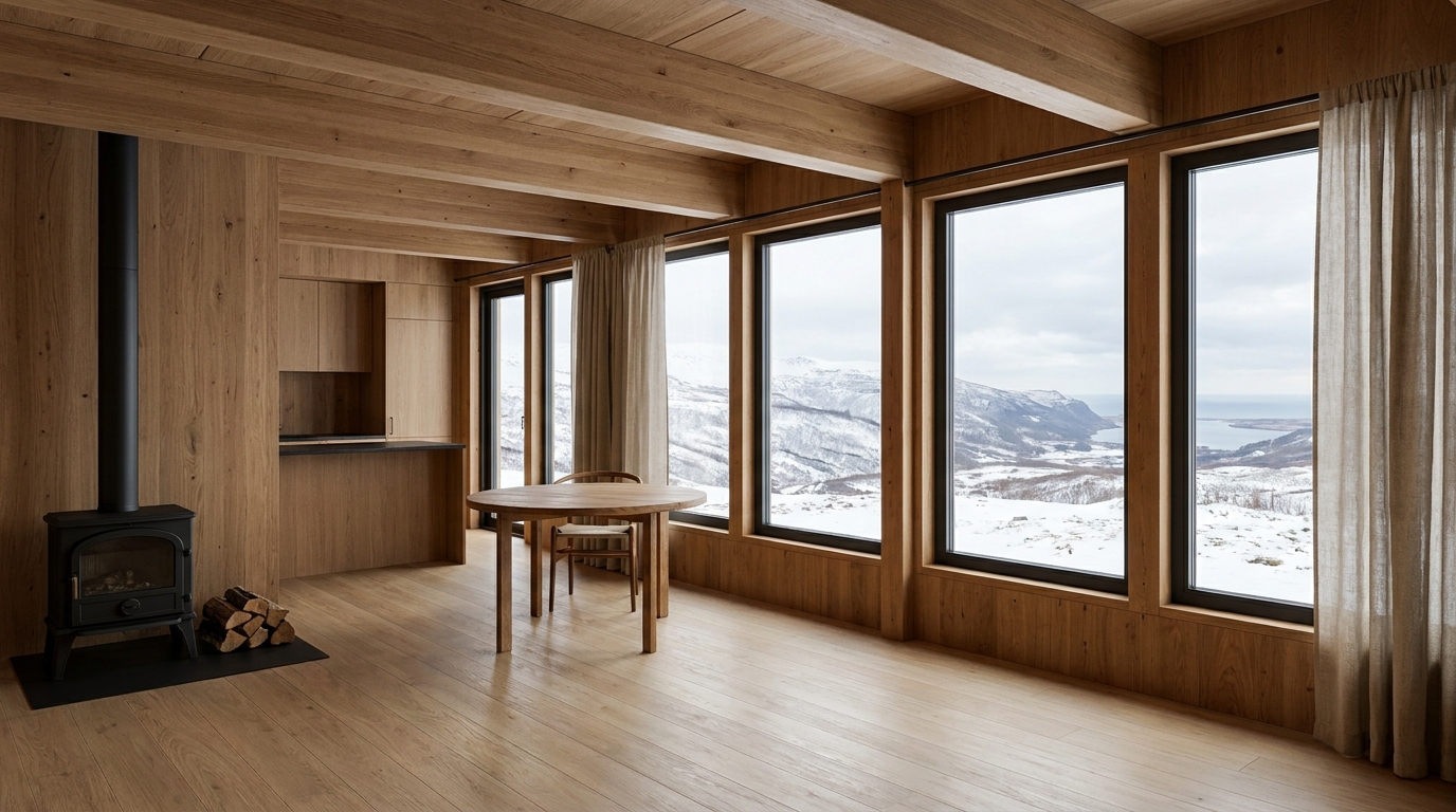北の小屋 内観