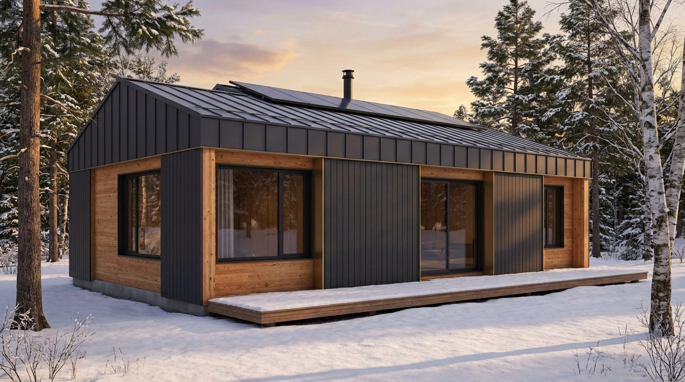 陽の館 外観 — AI render based on BIM specs