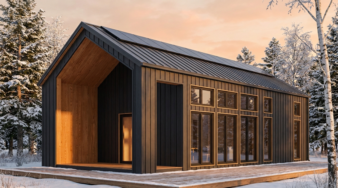 月の館 外観 — AI render based on BIM specs