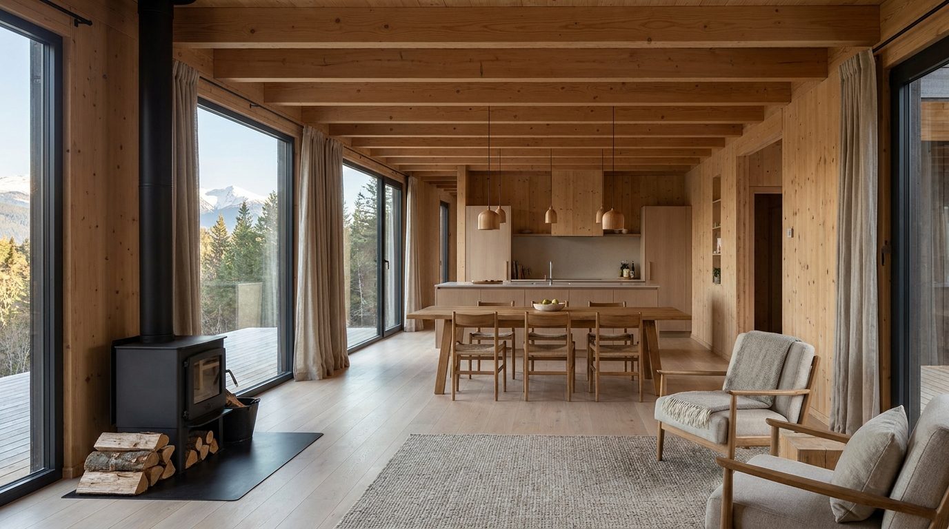 北の小屋 内観