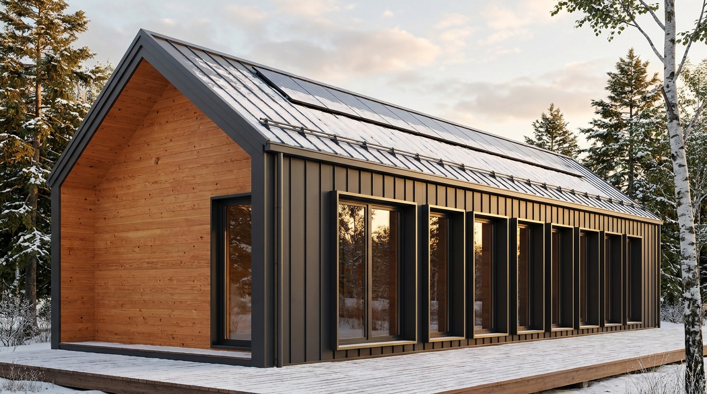 南の砦 外観 — AI render based on BIM specs