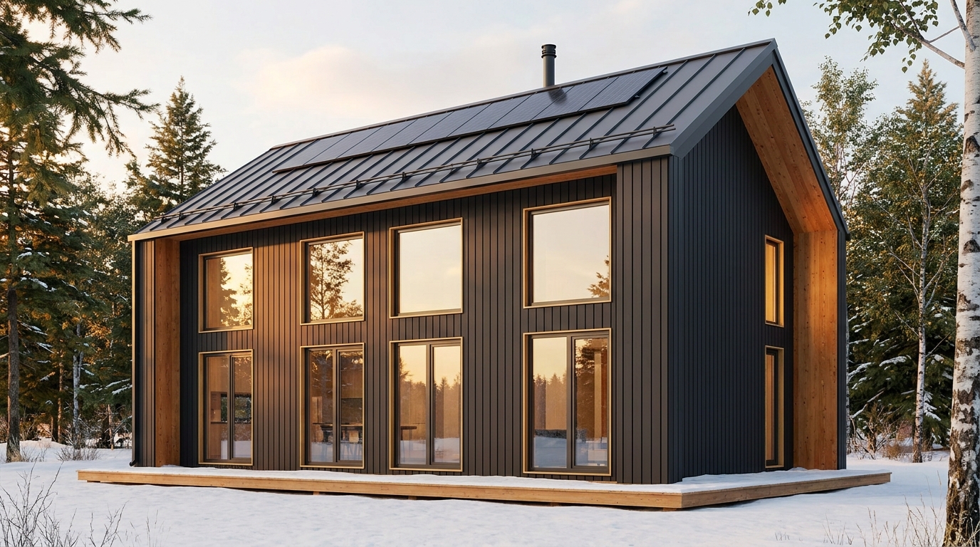 南の砦 外観 — AI render based on BIM specs
