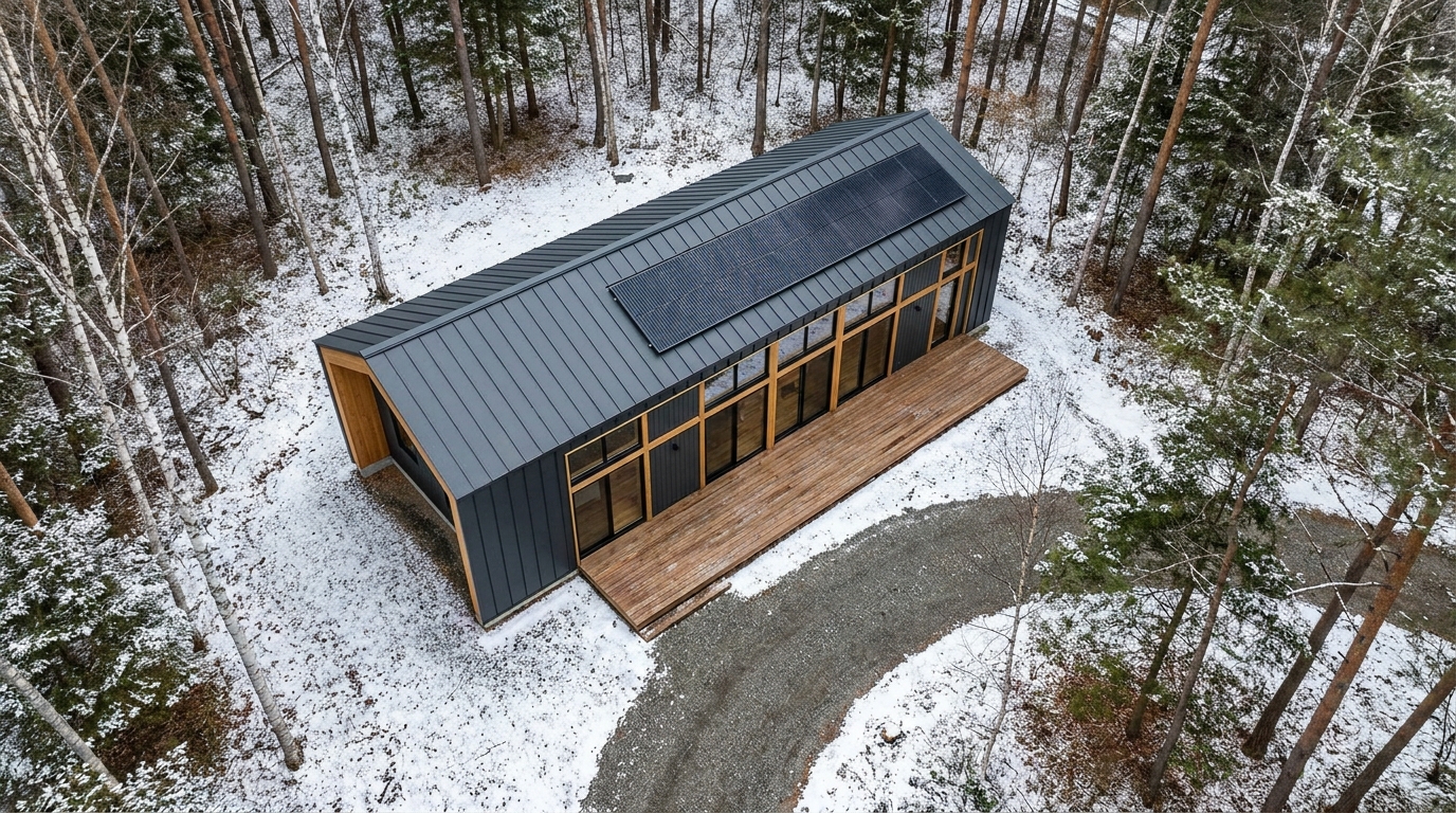 雨の小屋 配置