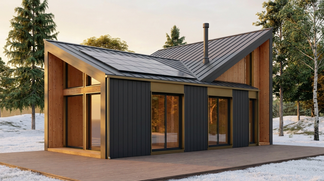 風の砦 外観 — AI render based on BIM specs