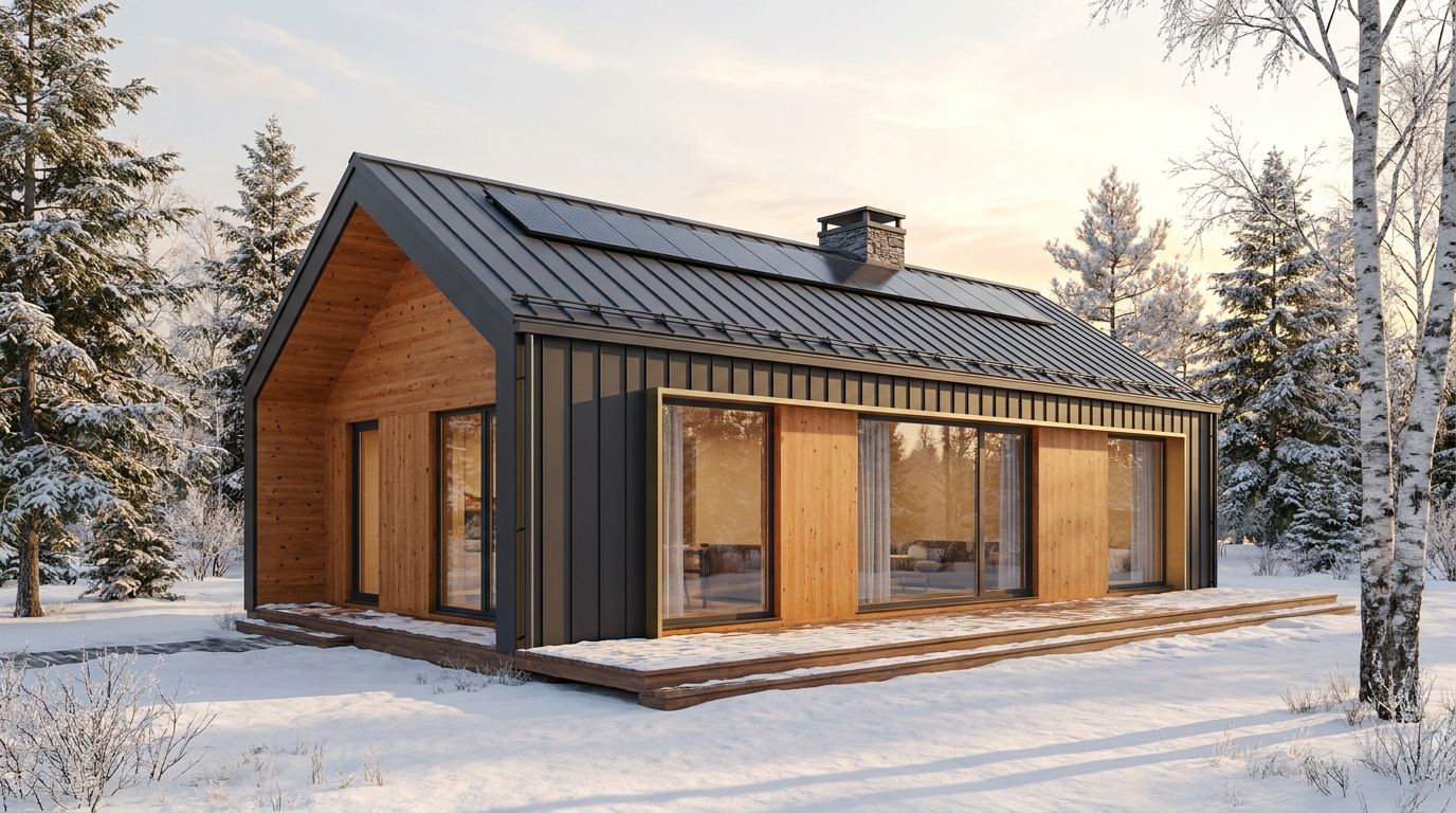南の蔵 外観 — AI render based on BIM specs