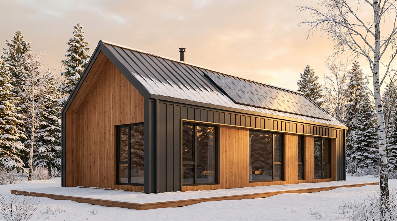 森の塔 外観 — AI render based on BIM specs