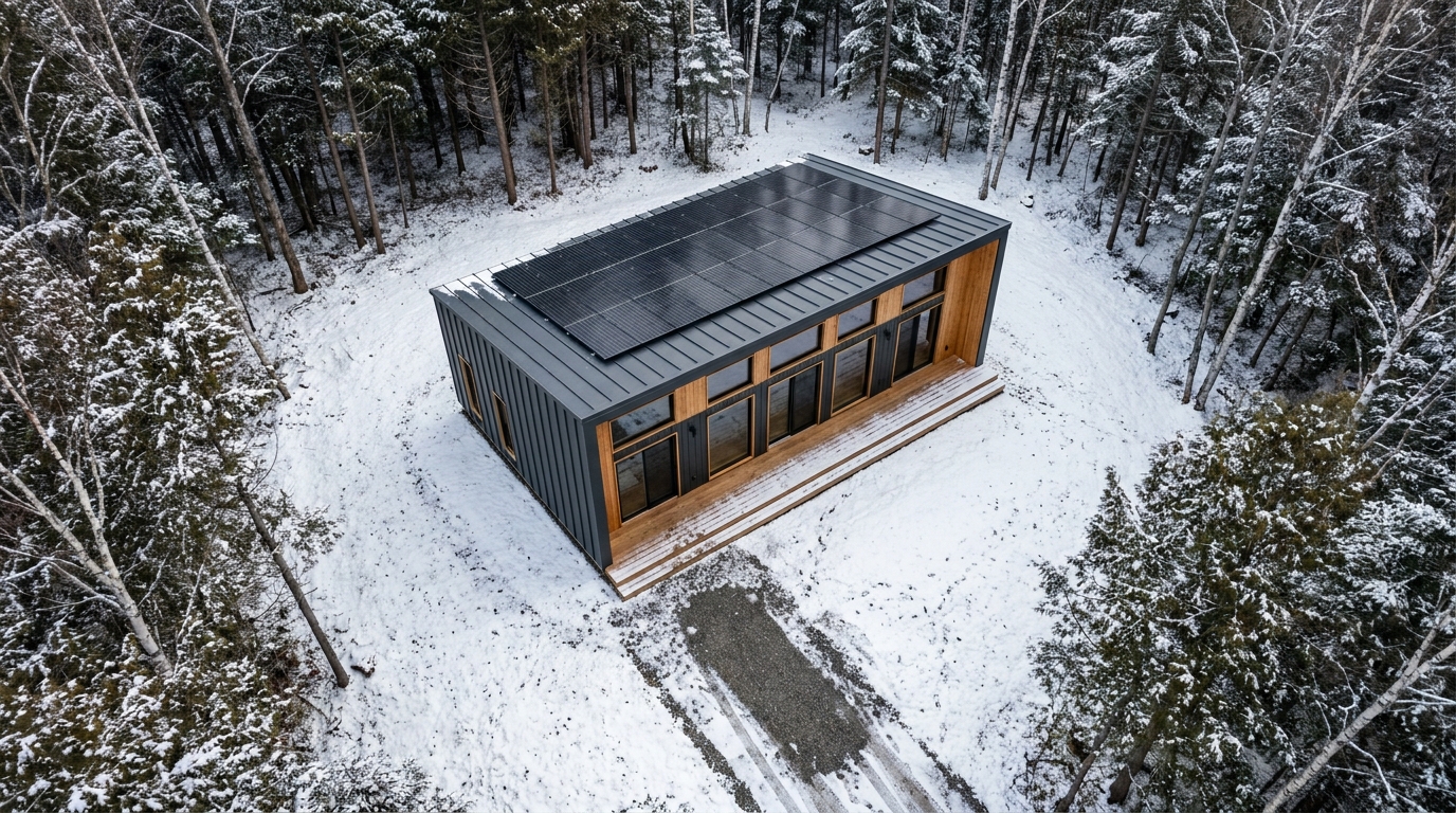 湖の小屋 配置