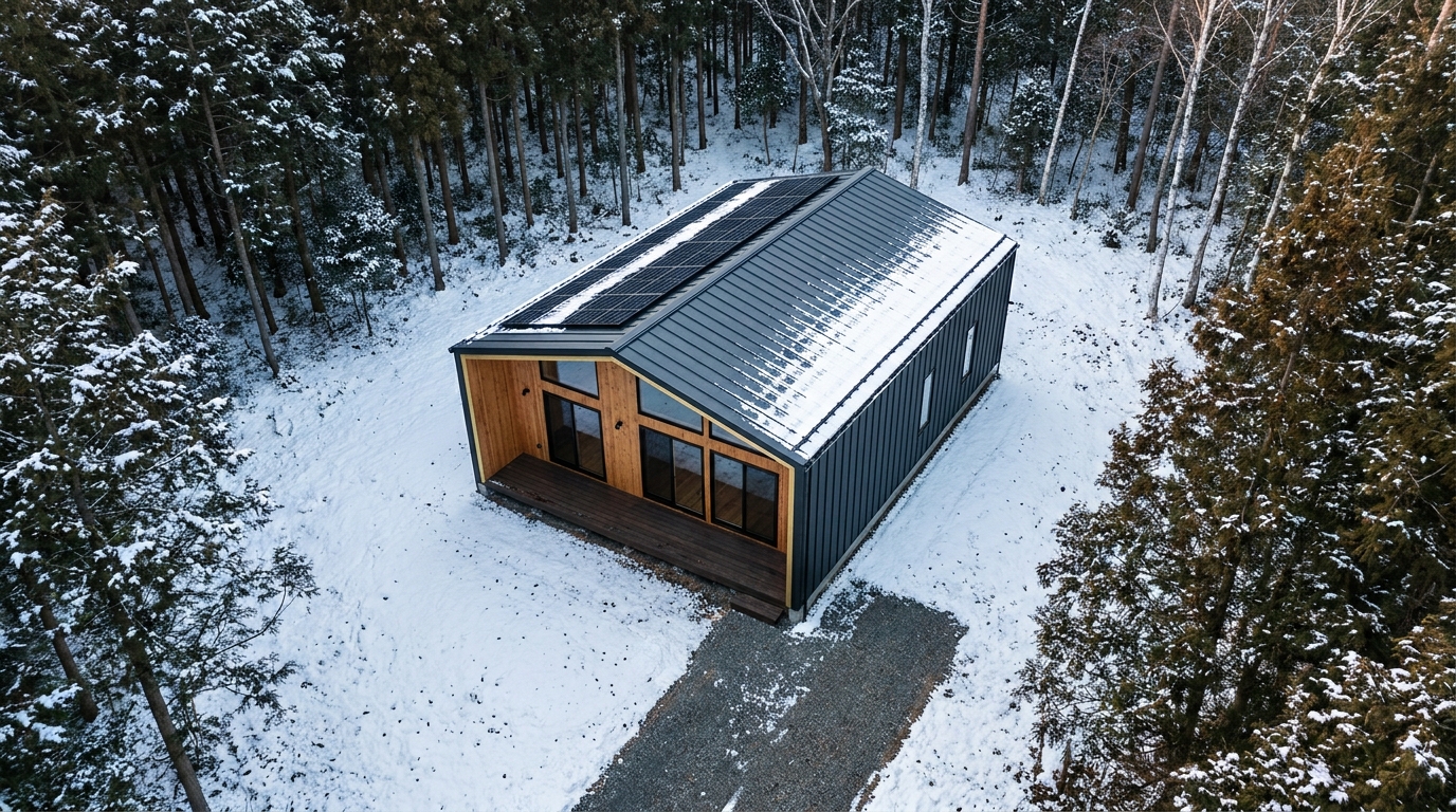 湖の小屋 配置