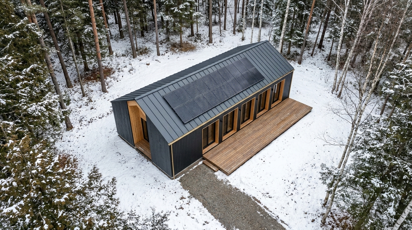 雪の小屋 配置
