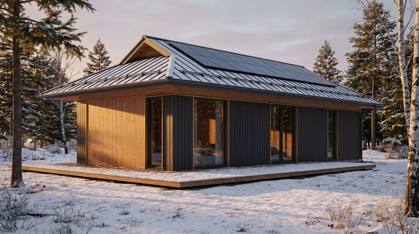 北の館 外観 — AI render based on BIM specs