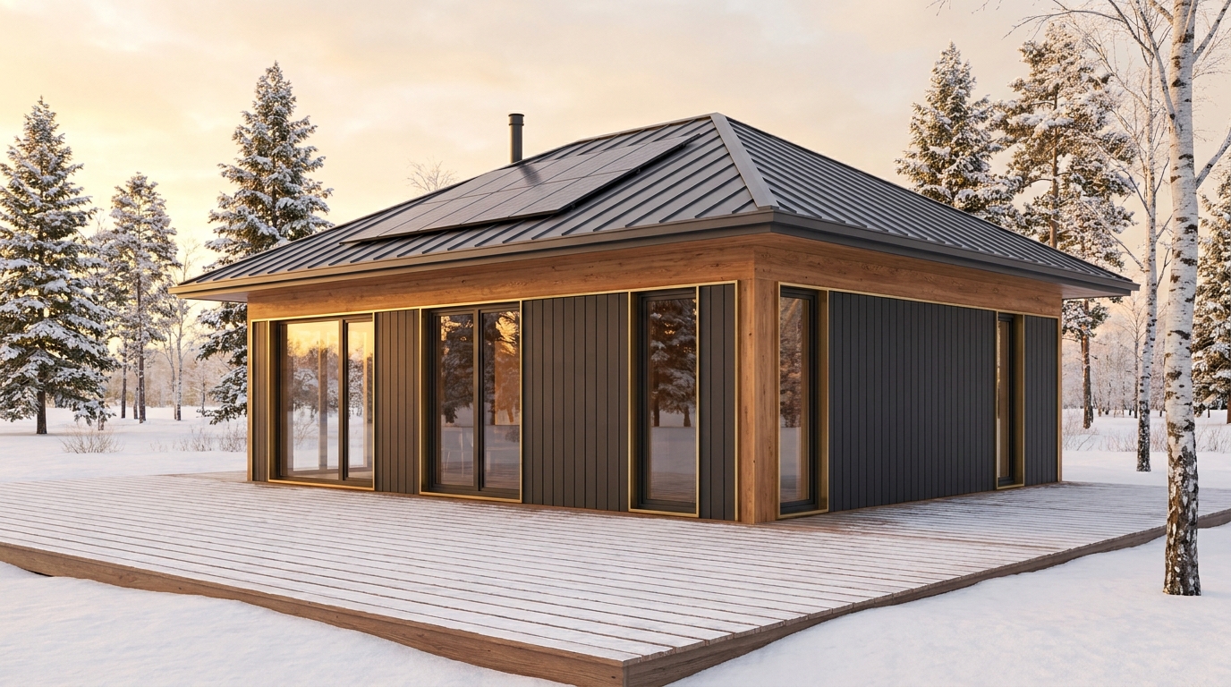 東の杜 外観 — AI render based on BIM specs