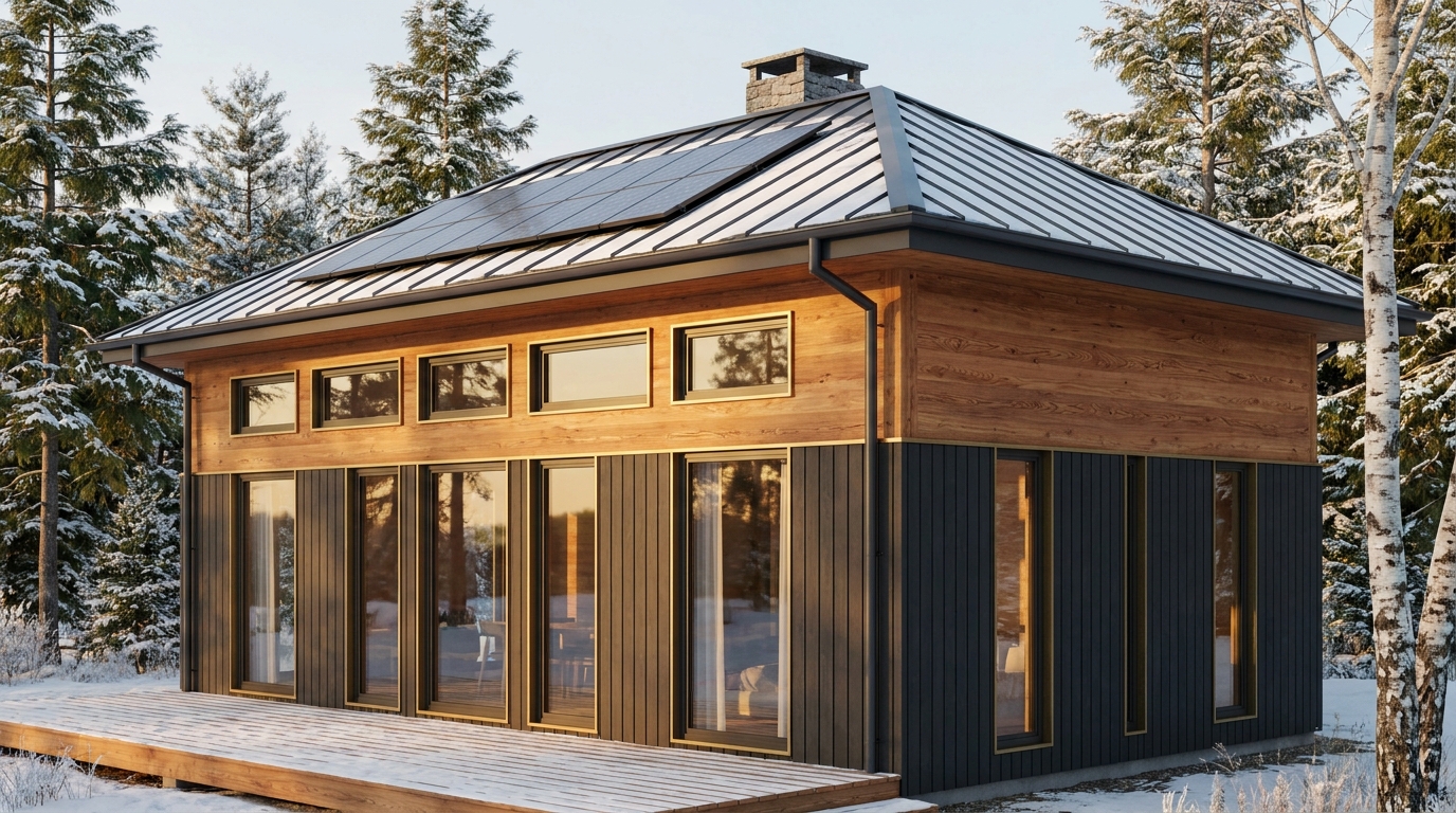 南の館 外観 — AI render based on BIM specs